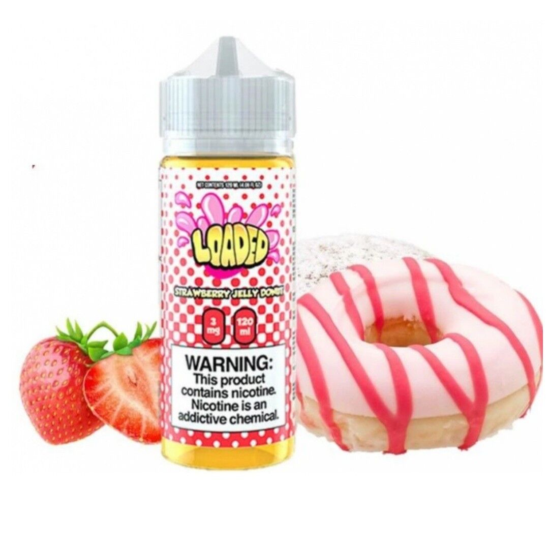 Strawberry Jelly Donut By Loaded 120ml best online shop UAE Strawberry Jelly Donut By Loaded