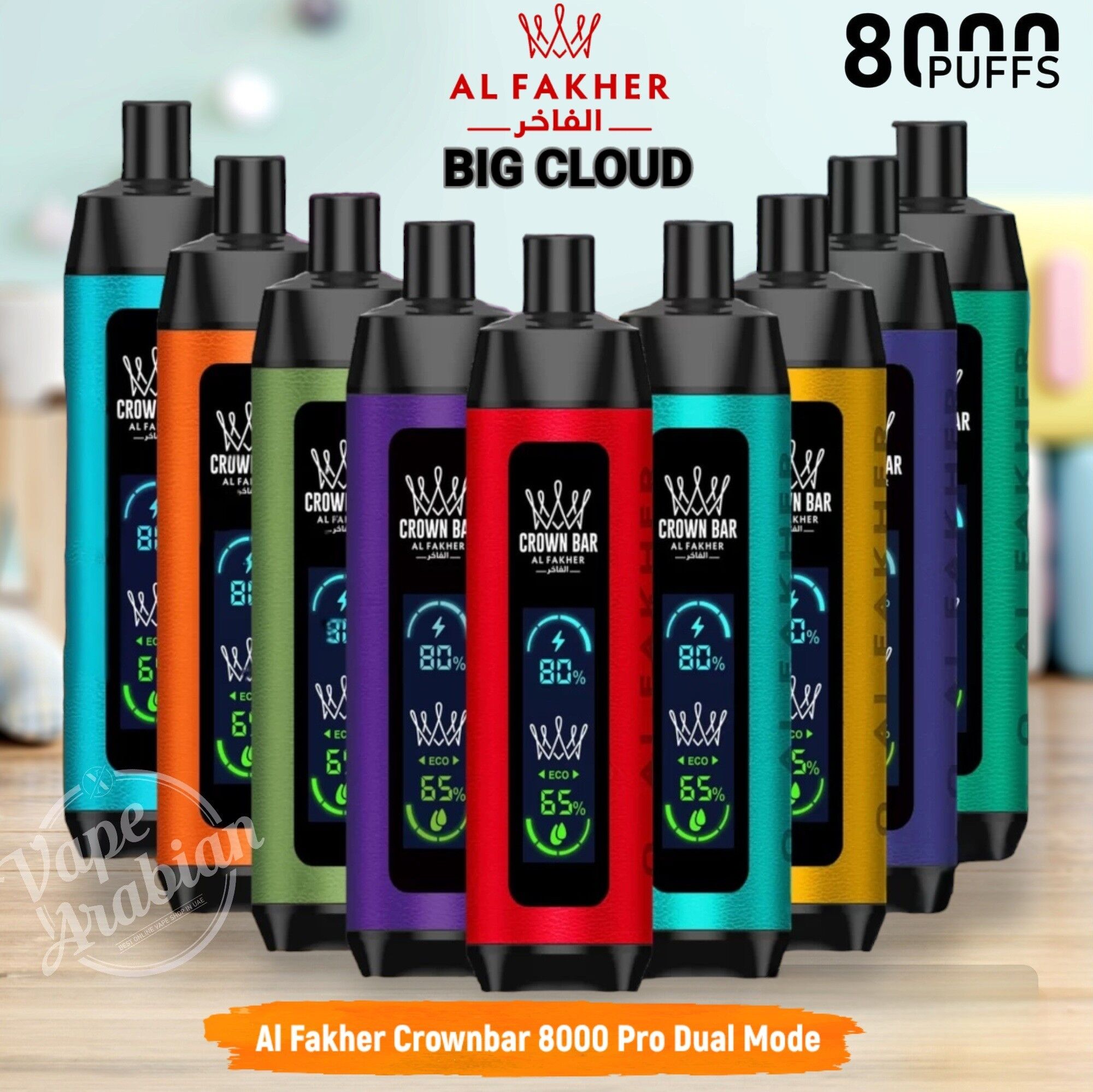 Crown Bar Al Fakher 8000 Pro Crown Bar Al Fakher 8000 Pro