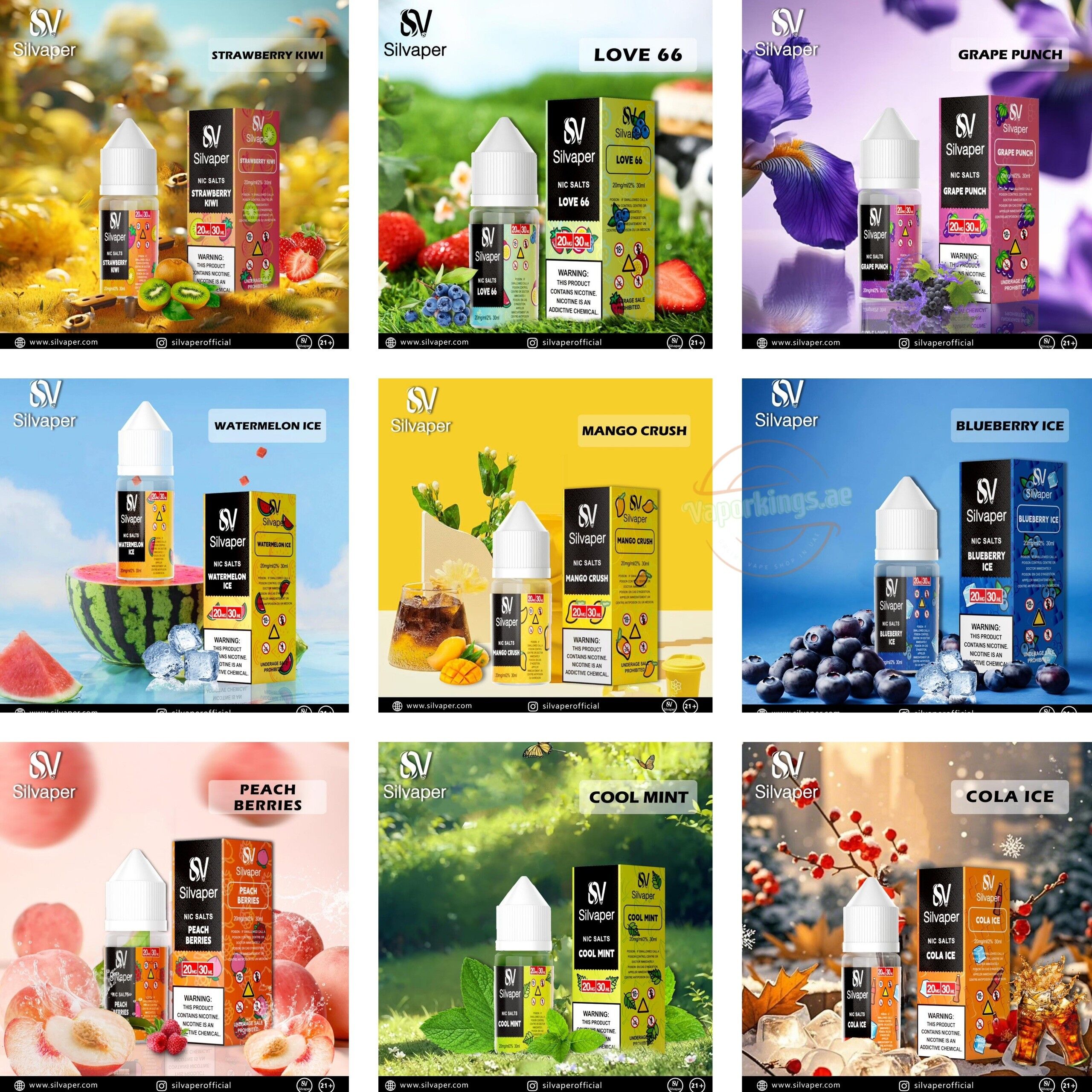 Silvaper Salt Nic 20mg 30ml