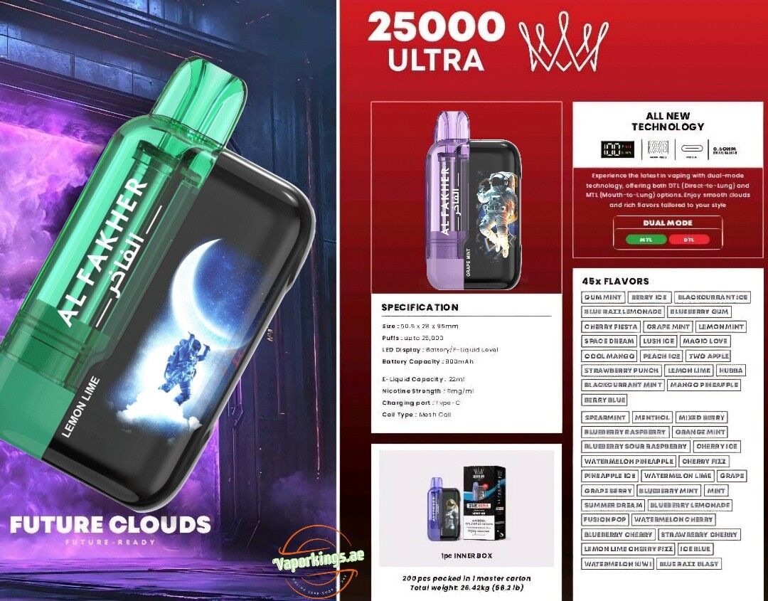 Al Fakher 25K Ultra 25000 Puffs
