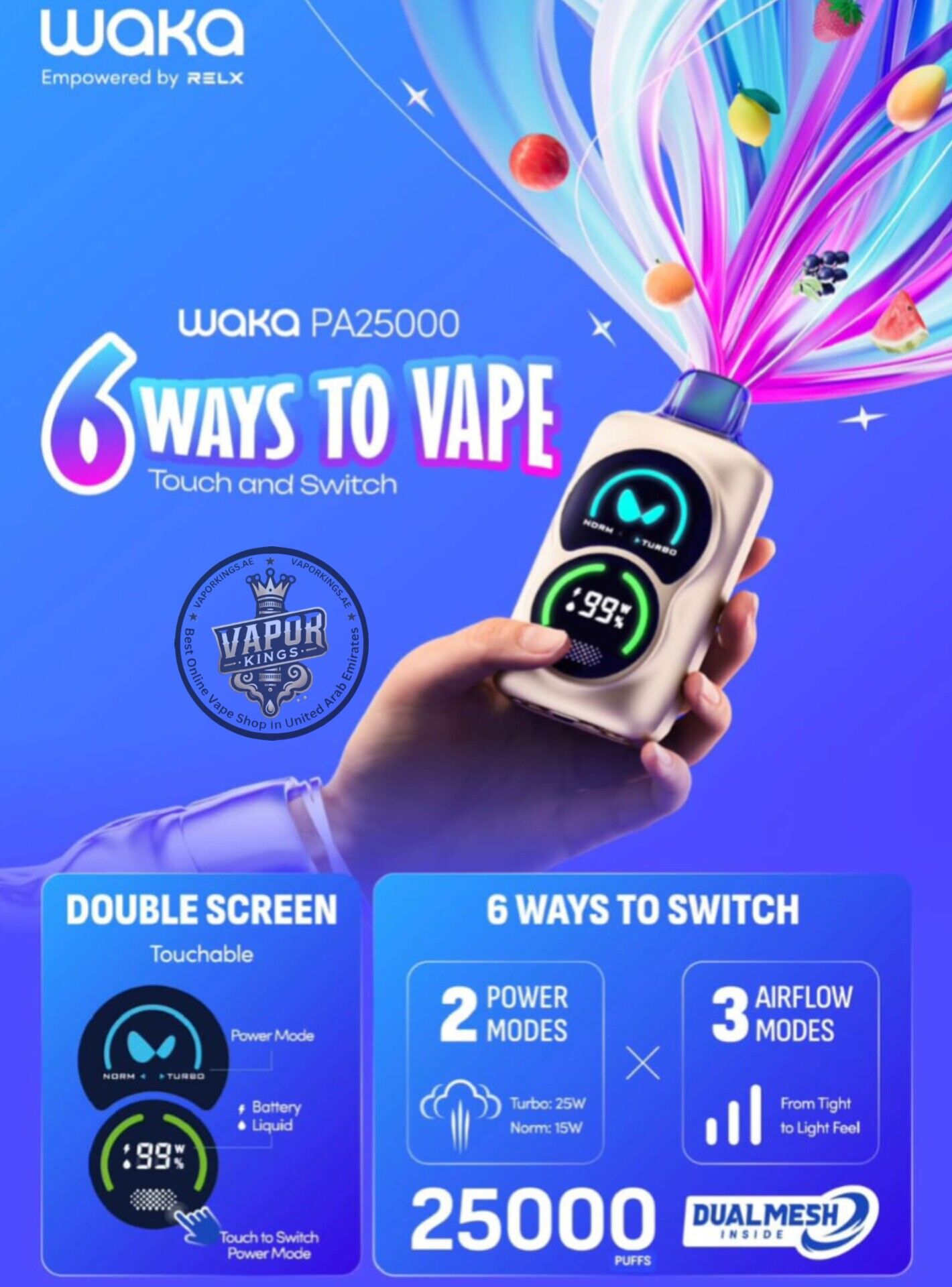 Waka PA25000 Puffs Disposable Vape Waka PA25000 Puffs Disposable Vape