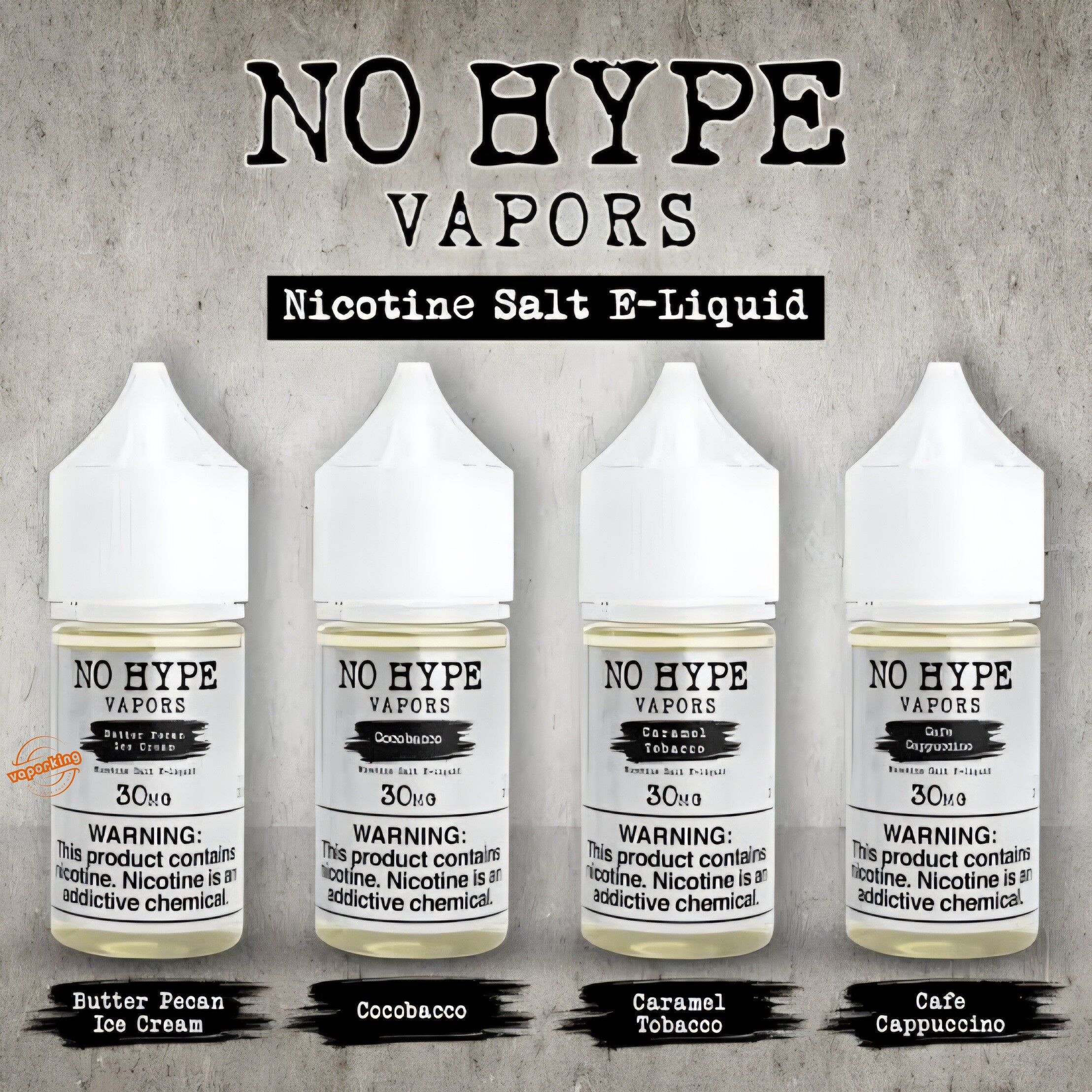 No Hype Vapors Saltnic 30ml E-Liquid