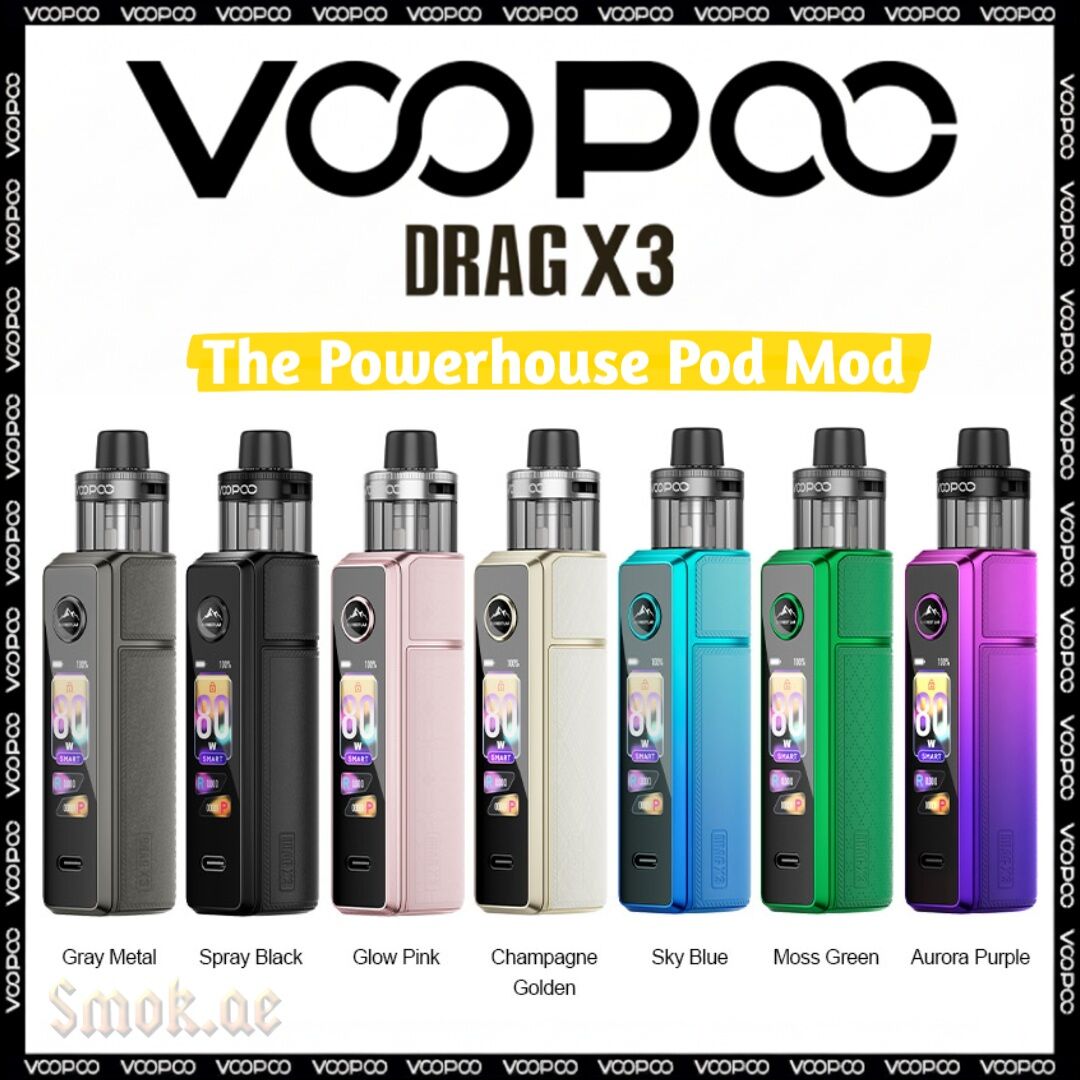 Drag X3 Kit by Voopoo 80W Best Buy In Smok.ae Online Shop Drag X3 Kit by Voopoo 80W