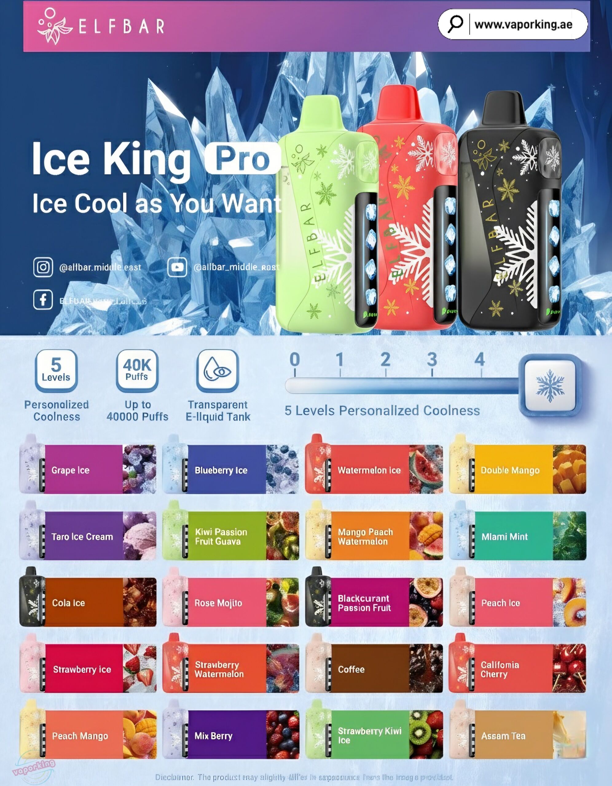 ELFBAR Ice King Pro 40000 Puffs