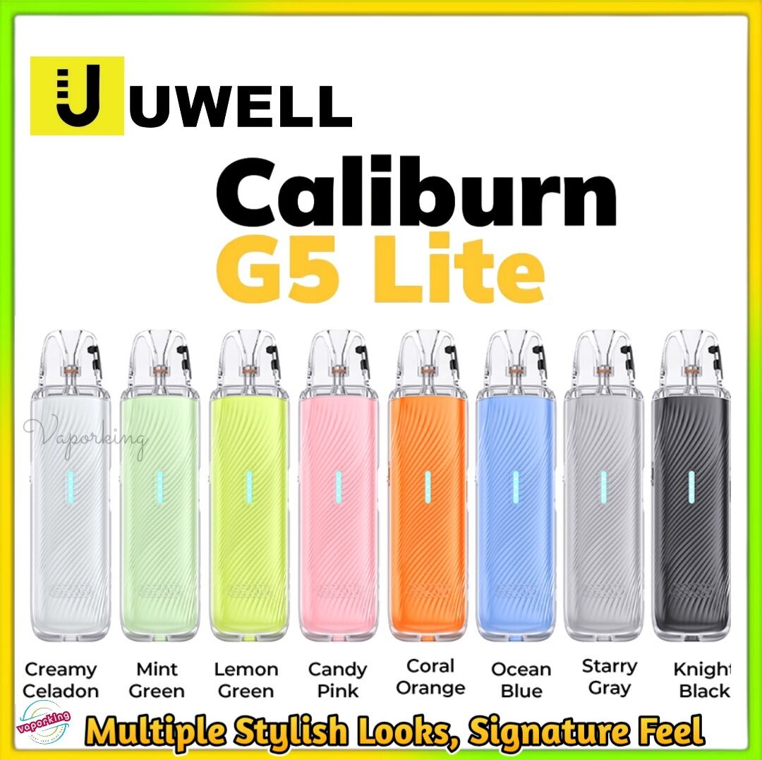 The Uwell Caliburn G5 Lite Pod Kit is built for vapers who want strong performance without carrying a bulky device.