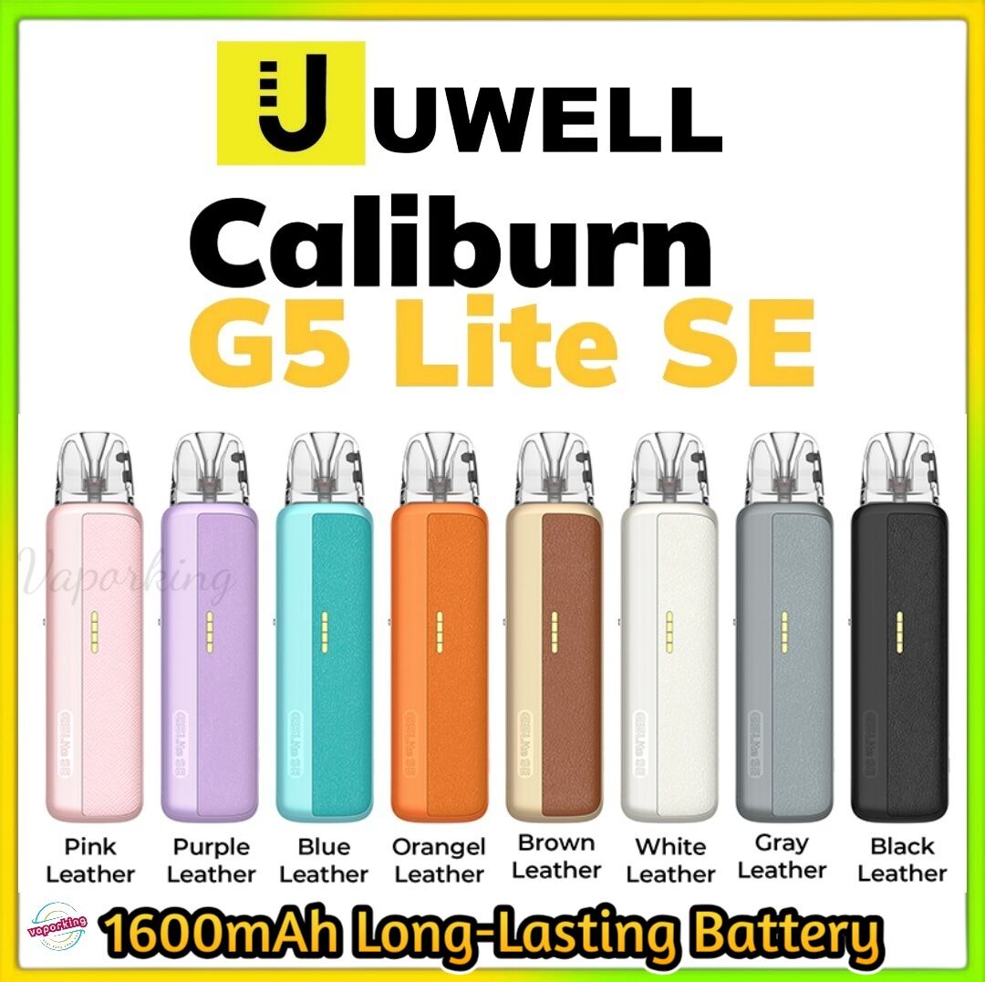 The Uwell Caliburn G5 Lite SE Kit brings together refined design, reliable power, and signature Caliburn flavor performance in one sleek pod system.