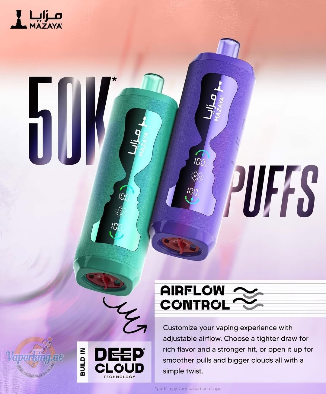Mazaya Cloud AURA 50000 Puffs