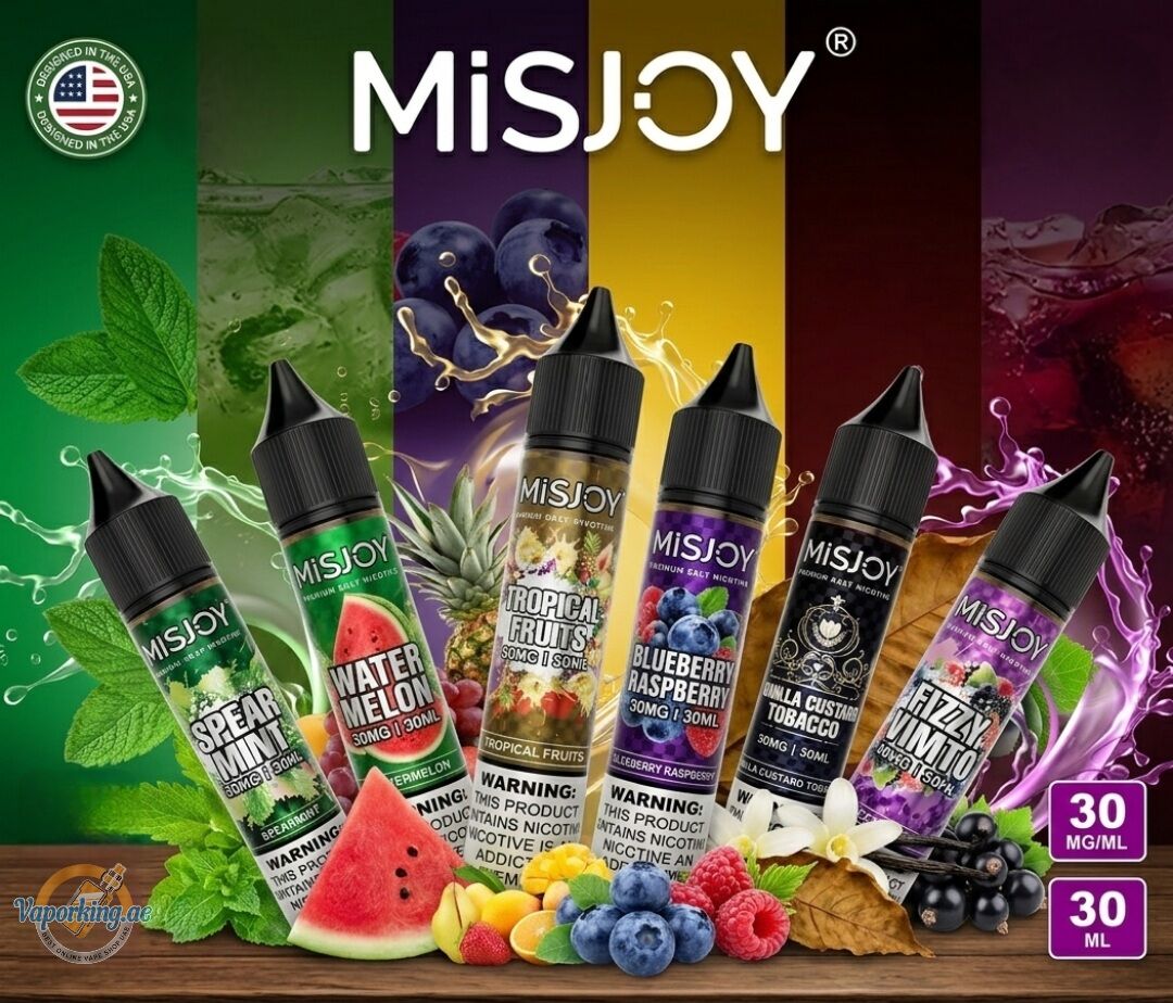 MISJOY Salt Nic 30ml Vape Juice 30mg E-Liquid in the UAE - Image 1