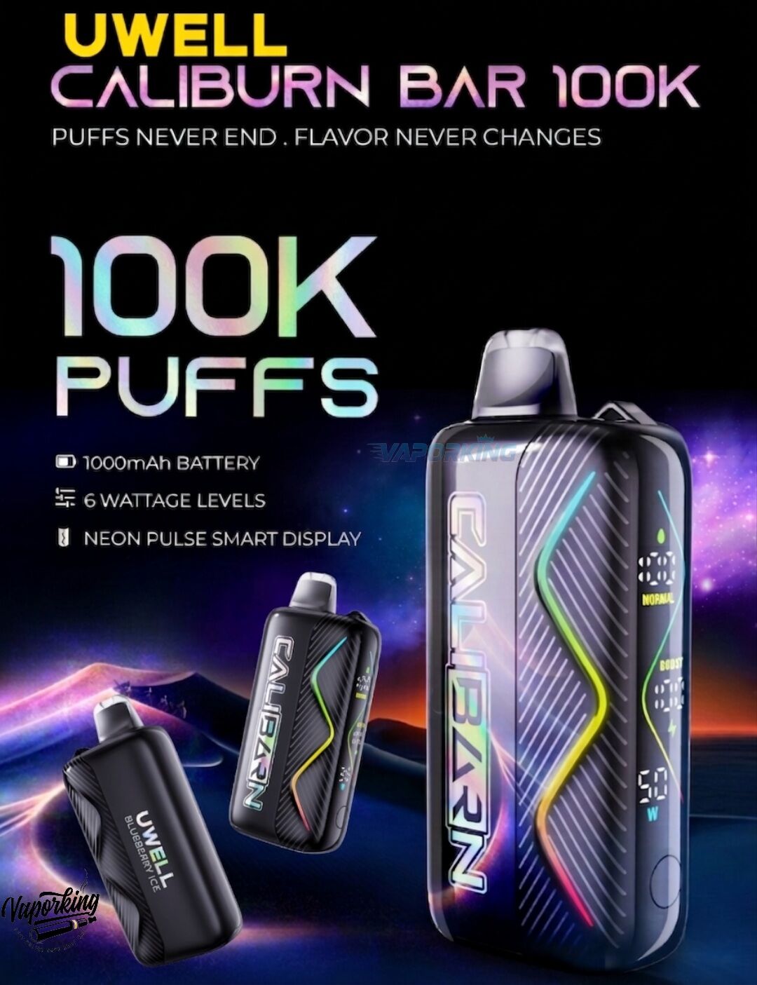 Uwell Caliburn Bar 100k 20mg Uwell Caliburn Bar 100k 20mg