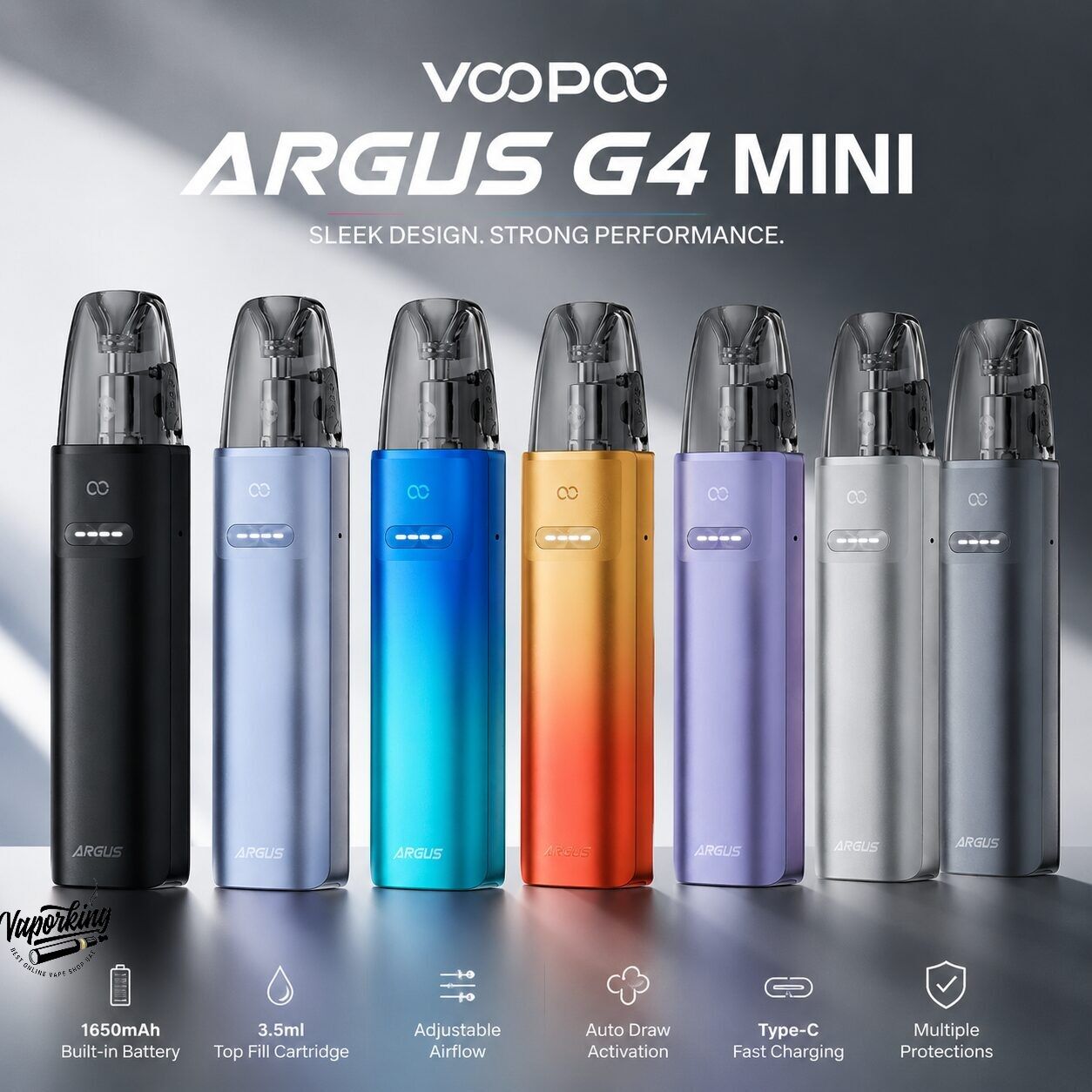 VOOPOO ARGUS G4 mini Kit VOOPOO ARGUS G4 mini Kit 1650mAh 30W IN UAE - Image 1